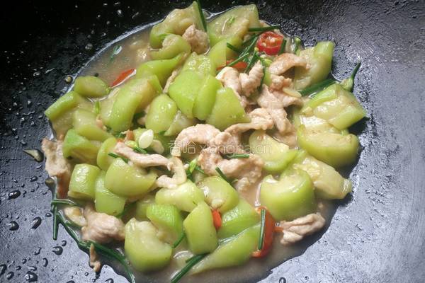 丝瓜炒肉片的做法图解11