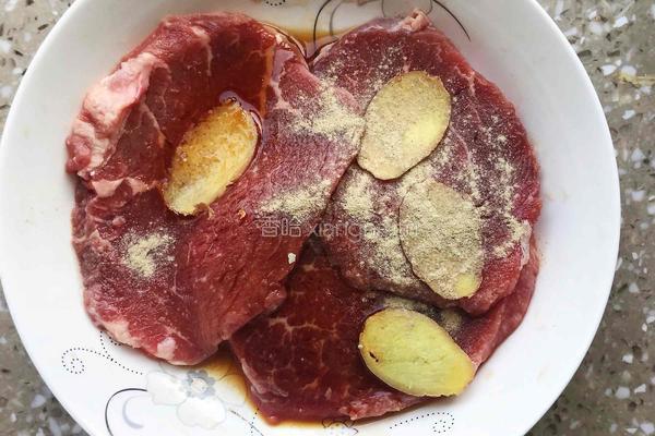 香煎牛肉片的做法图解3