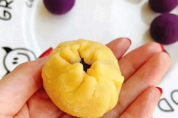 紫薯芝士仙豆糕的做法图解16