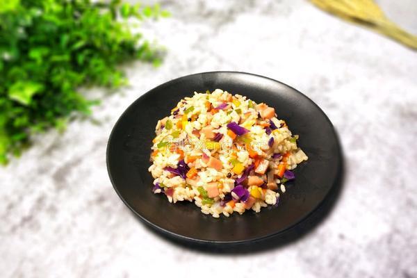 时蔬炒米饭的做法图解9