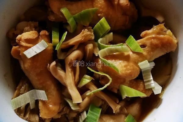 蘑菇蒸鸡腿的做法图解5