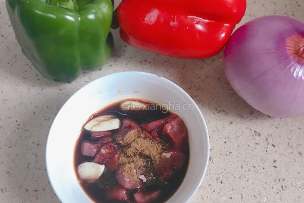 彩椒牛肉串的做法图解2