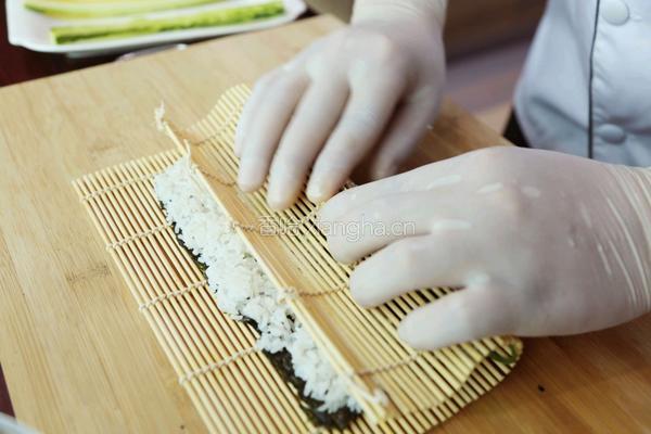 芥辣蘸寿司卷的做法图解4