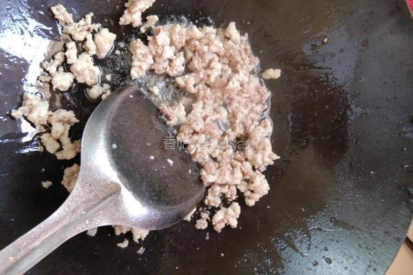 花生酱肉末茄子的做法图解3