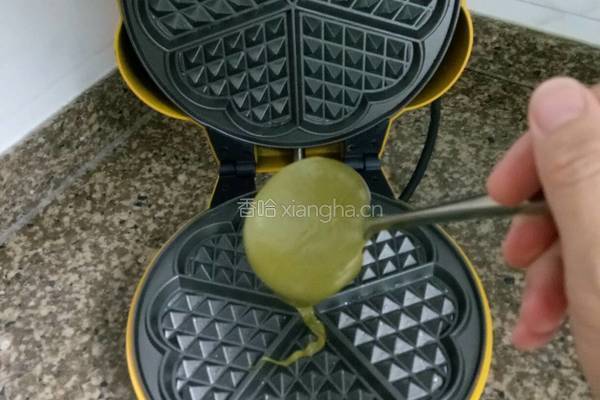 快手餐点『抹茶华夫饼』的做法图解7