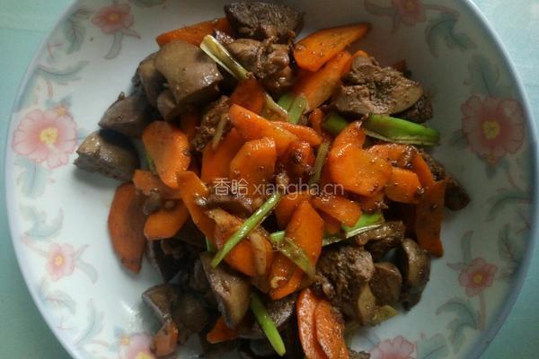 胡萝卜炒鸡肝的做法图解10