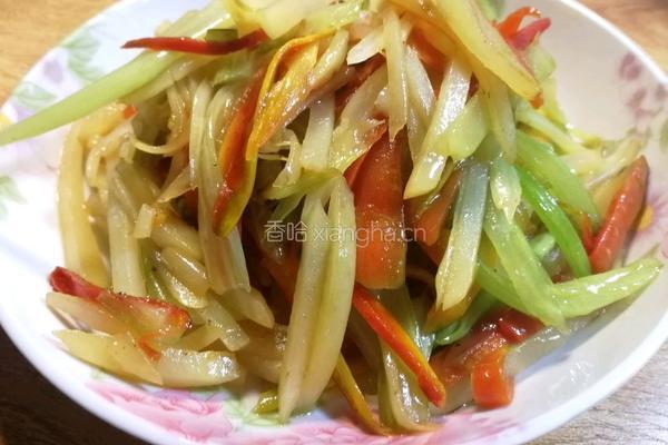 素食主义芹菜炒土豆的做法图解7