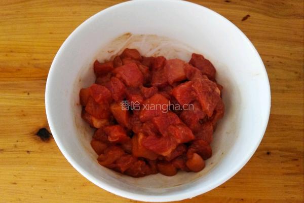芹菜胡萝卜炒肉丁的做法图解4