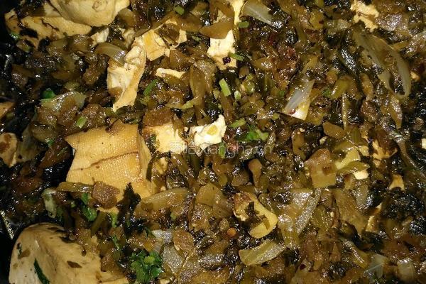 雪菜焖豆腐的做法图解5