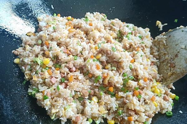 五色炒饭的做法图解8