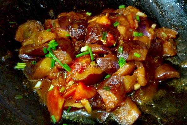 番茄烧茄子的做法图解7