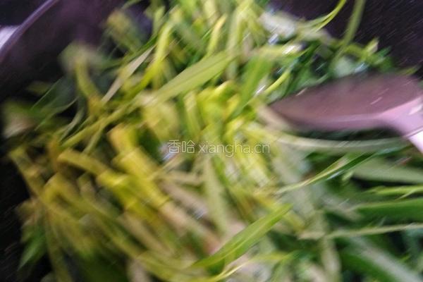 普宁豆酱炒空心菜的做法图解3