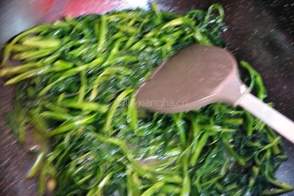 普宁豆酱炒空心菜的做法图解4