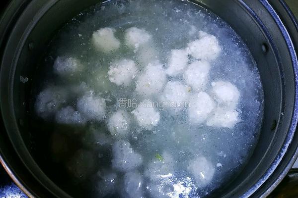 冬瓜水汆丸子的做法图解9