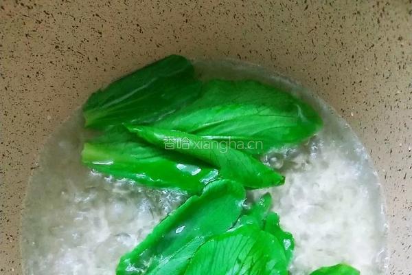 小白菜小米糊的做法图解3
