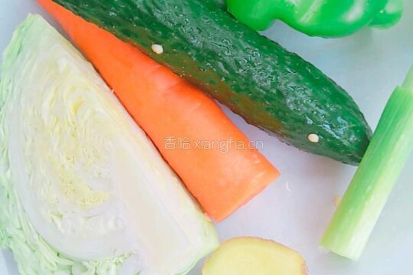 蔬菜蛋炒饼的做法图解2