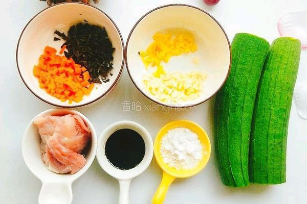 宝宝解暑丝瓜酿肉教程的做法图解1