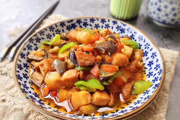 双茄烧肉的做法图解13