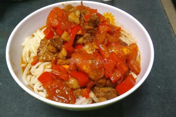 西红柿肉丁面的做法图解10