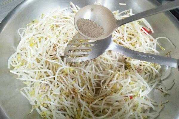 肉沫绿豆芽的做法图解5