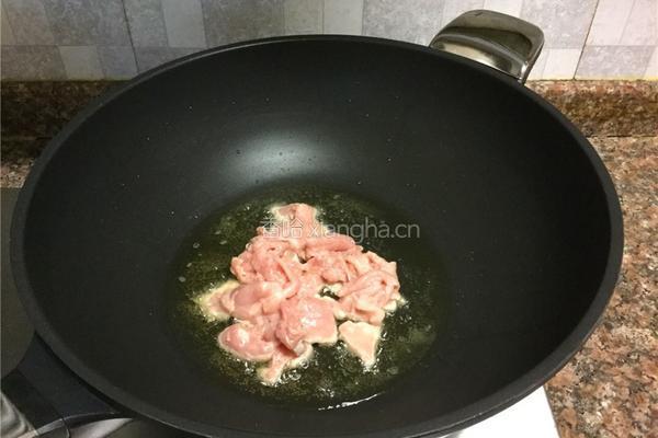 茭白炒肉的做法图解6