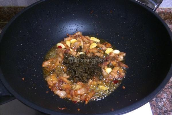 芽菜四季豆的做法图解8