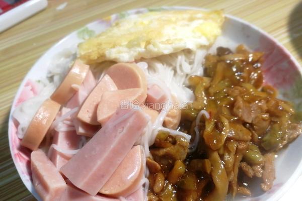 榨菜肉丝盖面的做法图解5