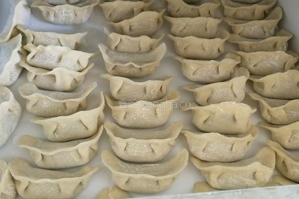 韭菜猪肉粉丝鸡蛋水饺的做法图解8