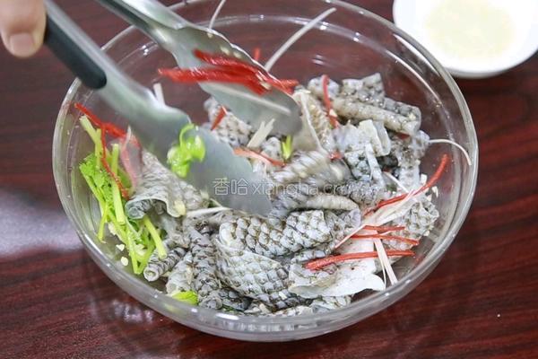 芥辣凉拌鱼皮的做法图解7
