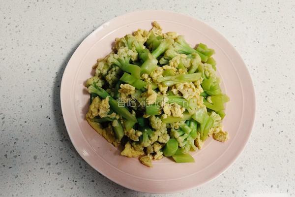 快手炒菜之“有机花菜炒鸡蛋”