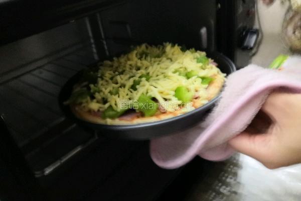 培根披萨(自买皮)的做法图解7