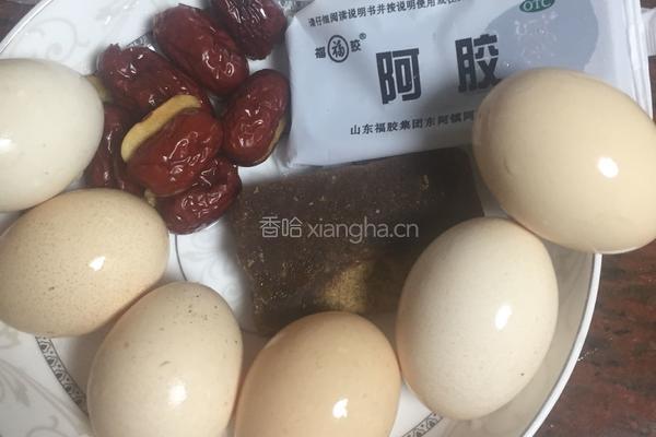 阿胶红枣鸡蛋糖水的做法图解1