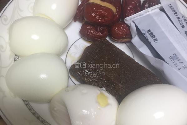 阿胶红枣鸡蛋糖水的做法图解3