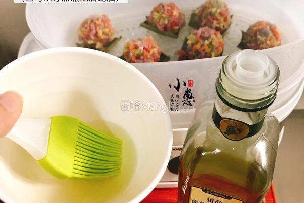 五彩糯米团的做法图解7