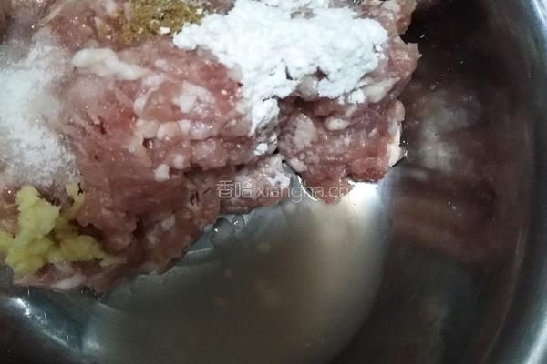 香菇酿肉丸子的做法图解4
