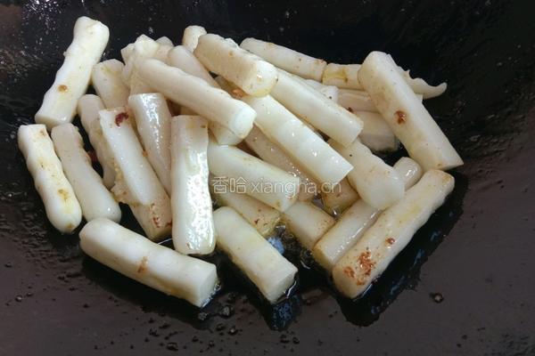 蟹炒年糕的做法图解6
