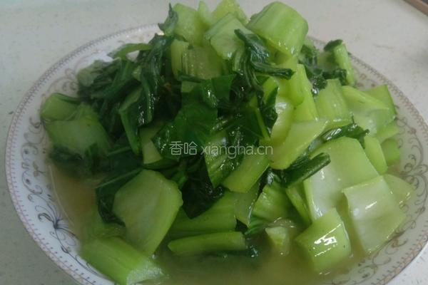 炒青菜的做法图解4