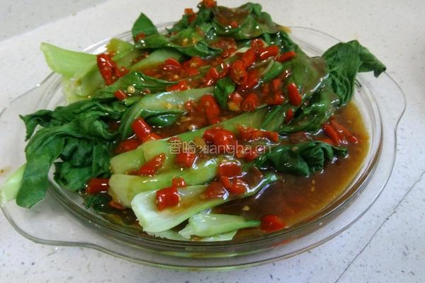 剁椒菜心的做法图解5