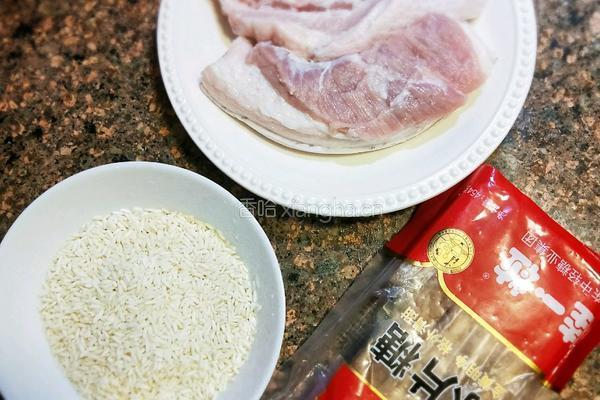 糯米粉蒸肉的做法图解2