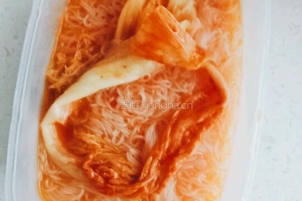 辣白菜粉丝的做法图解7