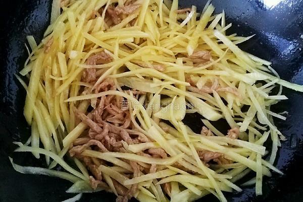 土豆炒肉丝的做法图解6