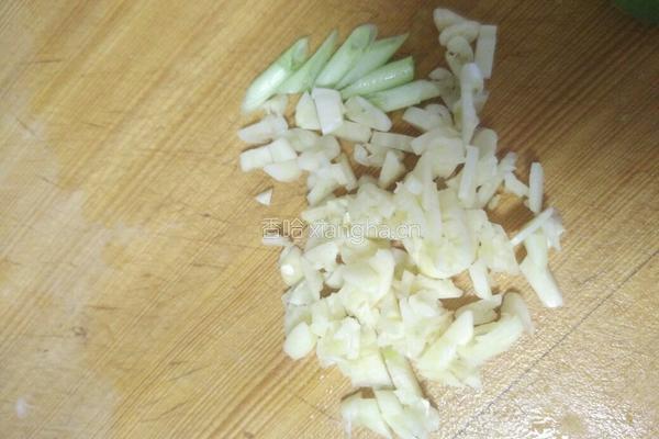 油菜炒土豆片的做法图解3