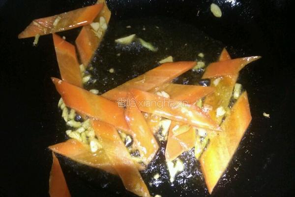 油菜炒土豆片的做法图解5