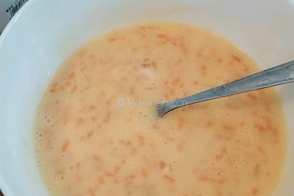 胡萝卜鸡蛋饼的做法图解3