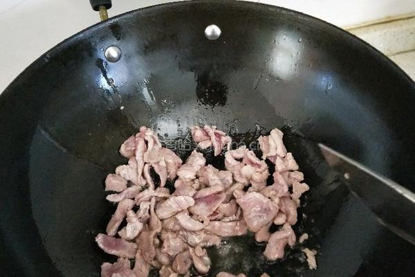 大葱炒肉的做法图解5