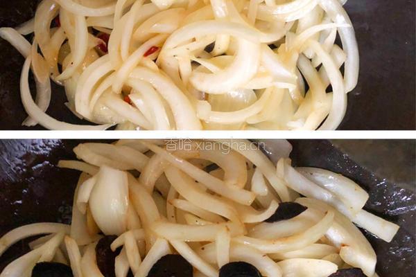 黑蒜洋葱肉片的做法图解3