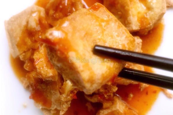 炸豆腐酱汁豆腐的做法图解6