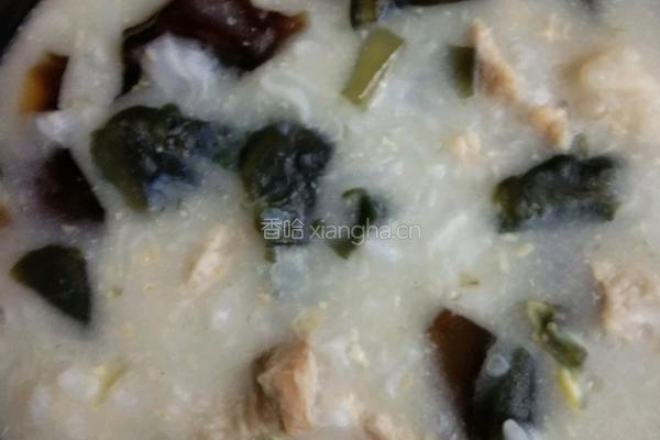 皮蛋瘦肉粥的做法图解4