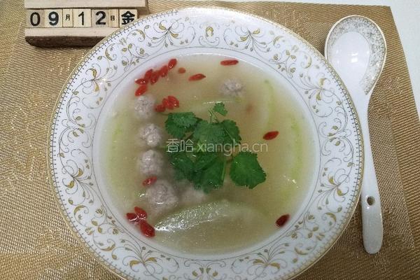 冬瓜汆丸子的做法图解9