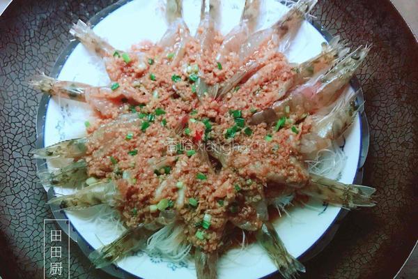 开背蒜蓉粉丝虾的做法图解6